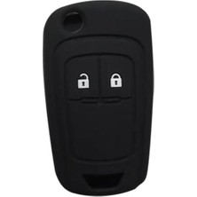 Ayrex Autohan Keys Silikon Anahtar Kılıfı, Siyah Koruyucu Kılıf, Opel Astra J, Corsa D, Corsa E, Insignia, Mokka, Meriva Modelleri Için