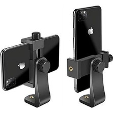 Ayrex Coverzone Telefon Tripod Tutucu Başlık Tüm Tripodlara Uyumlu Vida Girişli Sıkı Kavrayan Telefon Tutamacı P231 (P231 Telefon Tutucu)
