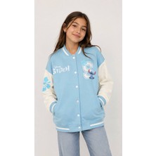 Stitch Kolej Ceket Oversize Kalıp