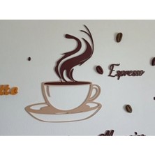 Belirtilmemiş Kahve Fincanı Tasarımlı Dekoratif Duvar Süsü