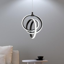 Happy Trend Modern LED Sarkıt Avize – 23X80 cm Ayarlanabilir Gövdeli, 24W 6500K Beyaz Işık, Power LED Teknolojili, Siyah Gövdeli Şık Aydınlatma Armatürü Salon ve Mutfak