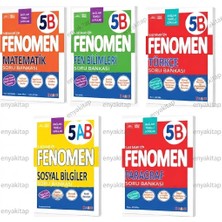Fenomen Okul Yayınları Fenomen 5 (B) Matematik Fen Bilimleri Türkçe Sosyal(Ab) Paragraf 5 Li Set