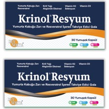 Krinol Resyum Yumurta Kabuğu Zarı ve Resveratrol 30 Kapsül - 2 Kutu