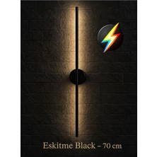 Modern Dekoratif LED Duvar Aplik 70 cm Eskitme 1 Adet (Pil Dahil)