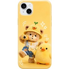 iPhone 15 Tiny Bear Collection Çift Katmanlı Essential Tough Telefon Kılıfı