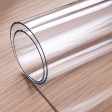 Happy Trend 2.4mm | Şeffaf Pvc Masa ve Masa Örtüsü Koruyucu | Masa Pedi | Koruyucu Mika | Asetat Masa Örtüsü | (En: 80CM, Boy: 130CM)