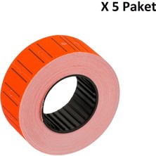 Bigpoint Fıyat Etiketi 10'lu Kırmızı x 5 Paket