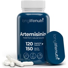 LongLifeNutri Artemisinin 150MG - Extracted From Sweet Wormwood, 120 Vegetarian Capsules (Case Hediyeli) - 4 Aylık Kullanım