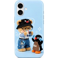 iPhone 16 Tiny Bear Collection Çift Katmanlı Essential Tough Telefon Kılıfı