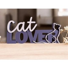 Belirtilmemiş "cat Lover" Yazılı Dekoratif Masaüstü Süsü