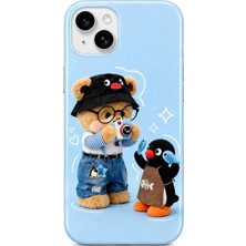 iPhone 15 Tiny Bear Collection Çift Katmanlı Essential Tough Telefon Kılıfı