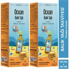 Omega 3 Portakallı Balık Yağı Şurubu 150 ml 2 Adet 101764-2-2