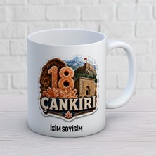 Ajans 313 AJANS313 18 Çankırı Temalı Memleket Kupa Bardak - Kişiye Özel Çankırı Hediyelik Kupa