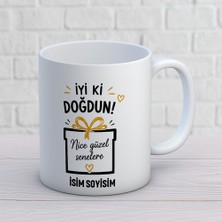 Ajans 313 AJANS313 Kişiye Özel Iyi Ki Doğdun Nice Güzel Senelere Kupa Bardak - Hediye Paketi Tasarımlı Doğum Günü Hediyesi