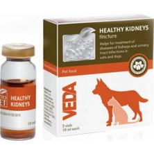 Veda P. Healthy Kidneys 20 ml Kedi ve Köpek Böbrek & Idrar Yolu Destek Damlası (Sistit & Taş Önleyici Bitkisel Likit)
