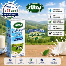 Sütaş Laktozsuz Süt 200 ml x 27 Adet