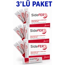 Sidefer Stik 3 Lü Paket x 20 Adet Toz Paket Sukrozomiyal Demir ve Vitamin Içeren Takviye Edici Gıda