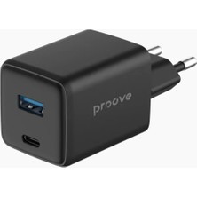 Proove Pocket Gan 45W Hızlı Şarj Cihazı Çift Portlu (Type-C + Usb) Telefon ve Tablet Uyumlu
