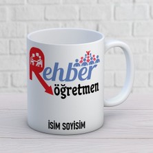 Ajans 313 AJANS313 Isme Özel Rehber Öğretmen Kupa Bardak - Psikolojik Danışman Hediyelik Kahve Kupası