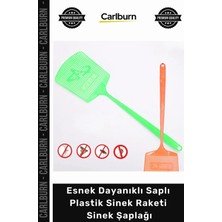 Carlburn Özel Üretim Esnek Dayanıklı Ergonomik Uzun Saplı Kaliteli Hafif Plastik Sinek Raketi Sinek Şaplağı