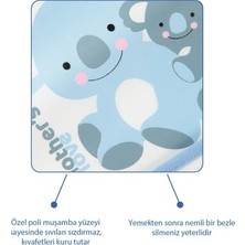 Sungur's Store Küçük Poli Muşamba Mama Önlüğü, Kullanışlı Bebek Aksesuarı
