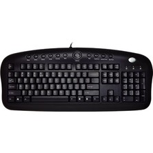 Sungur's Store Siyah USB Multimedia Gamer Klavye, Rahat Kullanım Için Tasarlandı