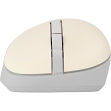Sungur's Store Bej Renkli Kablosuz Mouse, Ergonomik Tasarım ile Kullanım Kolaylığı