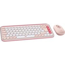 Sungur's Store Minimalist Kablosuz Aydınlatmalı Klavye ve Mouse Seti, Sessiz Kullanım