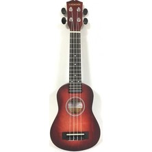 Sungur's Store Kırmızı Renkli 21 Inç Ukulele ile Eğlenceli Müzik Keyfi