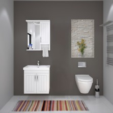 Sungur's Store 60 cm Beyaz Banyo ile Modern Tasarım ve Ferah Alan