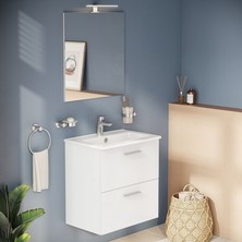 Sungur's Store 60 cm Parlak Çekmeceli Banyo Dolabı Seti