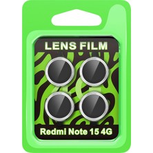 Uryport Xiaomi Redmi Note 15 4g Raze Metal Kamera Lens - Gümüş