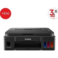 Sungur's Store Canon Pixma G3410 Wi-Fi + Tarayıcı + Fotokopi Renkli Çok Fonksiyonlu Tanklı