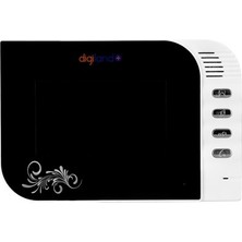 Sungur's Store 4/4.3 Inç Renkli Tft LCD Dijital Çerçeve, Beyaz Tasarım