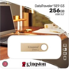 Sungur's Store Kingston DTSE9G3-256GB 256GB 220MB-S Metal USB 3.2 Gen 1 Datatraveler Se9 G3 Flash