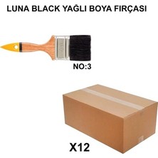 Sungur's Store Yağlı Boya Fırçası No 3 12 Adet Luna Black