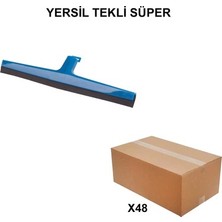 Sungur's Store Tekli Süper Yersil Fırça, 48 Adet Toptan Paket