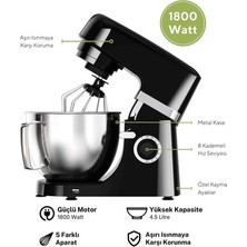 Sungur's Store Hamur Yoğurma Makinesi, 1800W Güç ve 4.5 Litre Kapasite