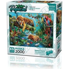 Sungur's Store 2000 Parçalı Kaplanın Idili Temalı Eğlenceli Yapboz
