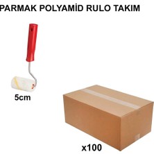 Sungur's Store 5 cm 100 Adet Polyamid Rulo Takımı, Profesyonel Kullanım Için
