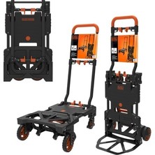 Sungur's Store Black & Decker Çok Fonksiyonlu Katlanır El Arabası - 55/120KG Kapasite