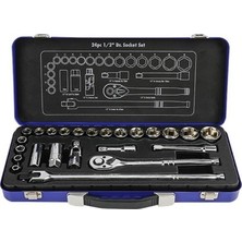 Sungur's Store 1/2'’ Cr-V 24 Parça Metrik Lokma Takımı