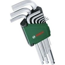 Sungur's Store 9 Parça Hex Alyan Anahtar Seti, Ergonomik Tasarım ve Gri Renk