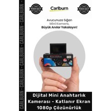 Carlburn #kamera Retro Full Hd Vlog Dijital Mini Anahtarlık Kamerası Katlanır Ekran 1080P Çözünürlük