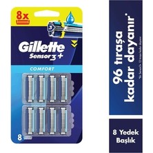 Sungur's Store Konforlu ve Pürüzsüz Tıraş Için 8 Adet Yedek Tıraş Bıçağı