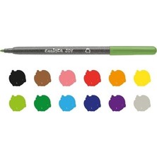 Sungur's Store 12 Renkli Yıkanabilir Keçeli Kalem Seti 2.8 mm Uç ile Renkli