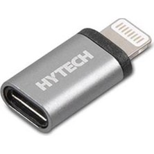 Sungur's Store Hytech HY-XO25 Gümüş Metal Gövde Microusb 5pin F To Lightning M
