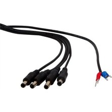 Sungur's Store Kırmızı ve Siyah 4'lü Power Kablolar, Güvenilir Bağlantı