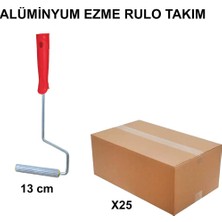 Sungur's Store Alüminyum Ezme Rulo Takımı, 13 Cm, 25 Adet
