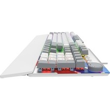 Sungur's Store Rgb Mekanik Oyuncu Klavyesi, Ses Tekeri ve Bilek Desteği